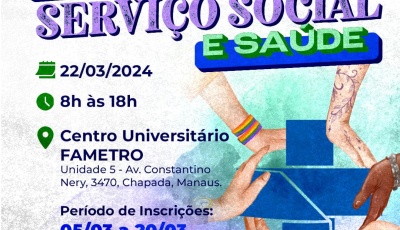 Vem, aí, I Workshop de Serviço Social e Saúde!